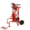 68 CC Earth auger machine with wheel and shelf