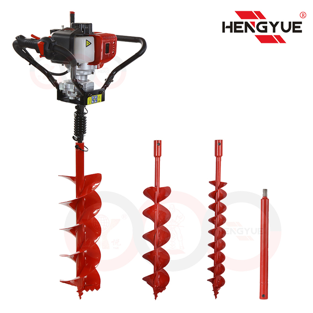 detachable handle lightweight hand push type gasoline engine power earth auger 