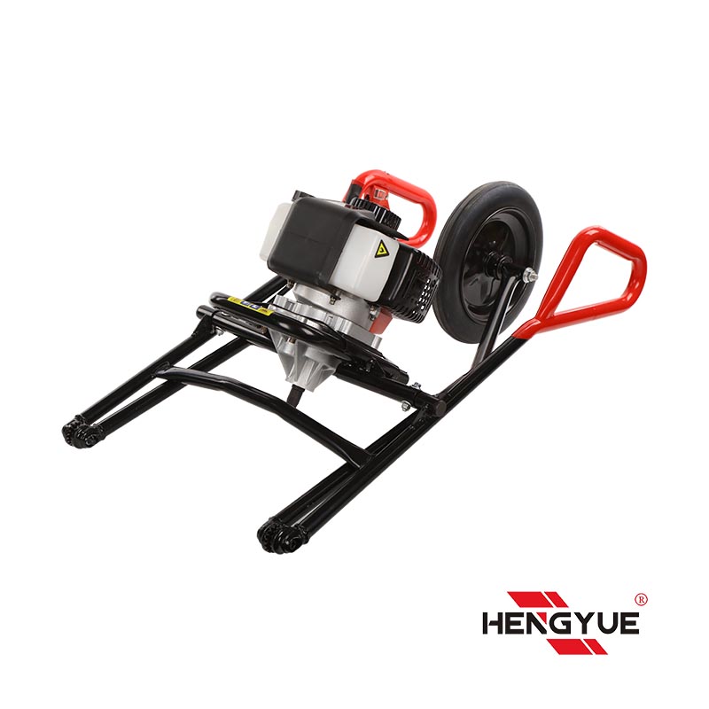 52cc hand push Earth Auger with stand 
