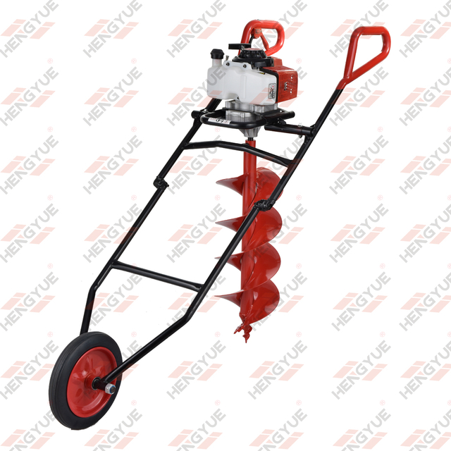 Powered by HONDA GX50 , with Shelf And Wheel Type Earth Auger 