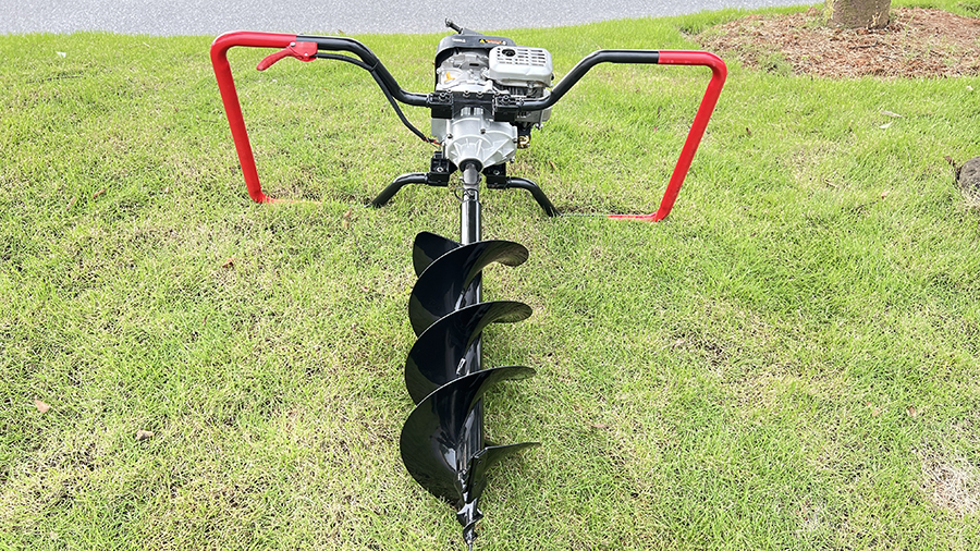2 man operate model earth auger machine with foldable handle