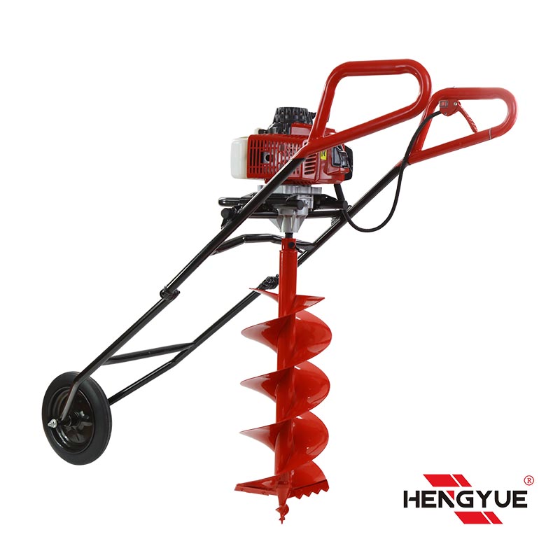 63 Cc Hand Push Earth Auger with trolly 