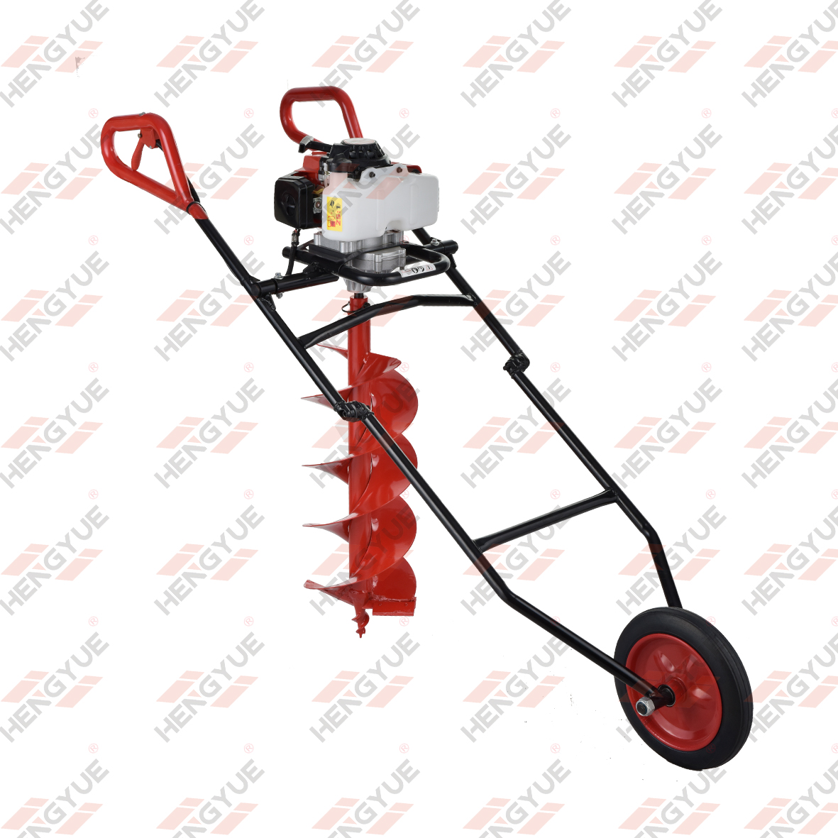 63/68cc with Shelf And Wheel Type Earth Auger 