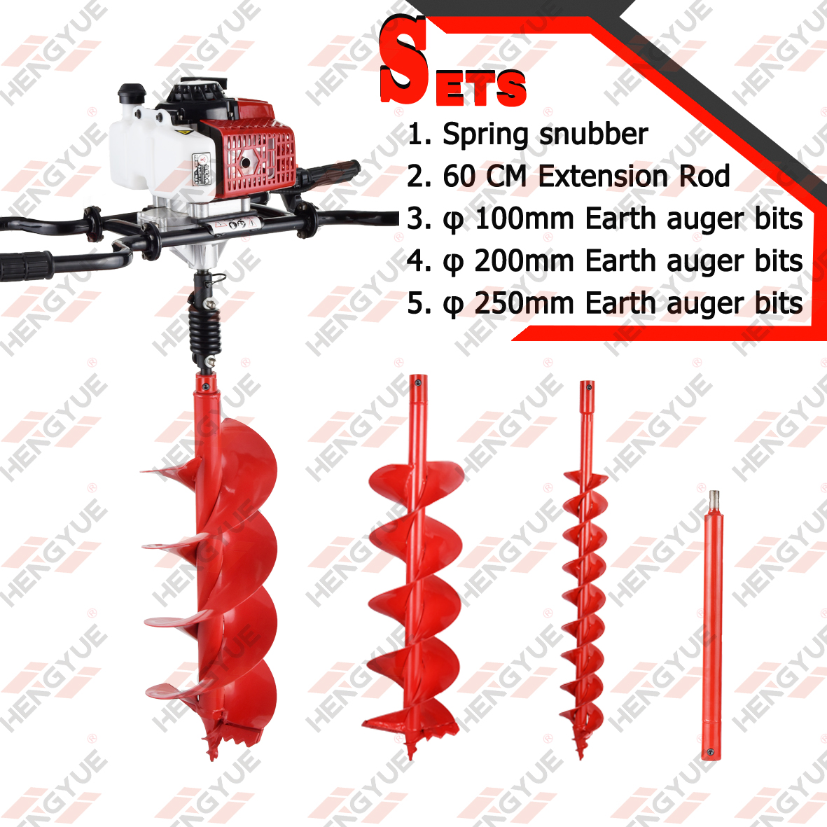 63/68cc 2 Man Operate Earth Auger 